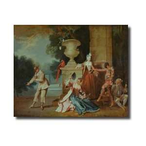  Italian Comedians In A Park C1725 Giclee Print