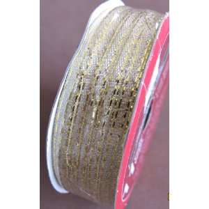  Holiday Time Craft Ribbon Trim Silver & Gold   11 Yards X 