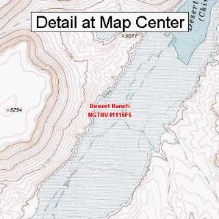   Topographic Quadrangle Map   Desert Ranch, Nevada (Folded/Waterproof