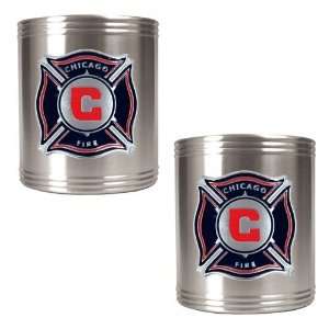  Chicago Fire 2pc Stainless Steel Can Holder Set   Primary 