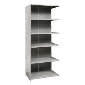  Heavy Duty Closed Shelving Adder Unit with 6 Shelves 48 W 