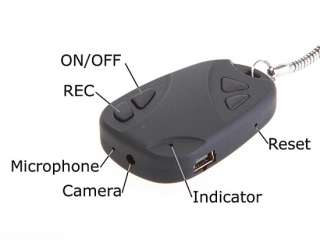 Hot Car Key Chain Hidden Web Mini Spy Camera DVR video Recorder Free 