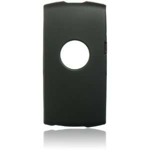  Sony Ericsson Vivaz Rubberized Shield Hard Case   Black 