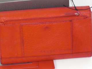 Giani Bernini Red Leather Softy Core Clutch Wallet  