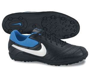 Nike T   1 CT TF 2009 SOCCER SHOES BLACK/BLUE/WHITE BRAND NEW  