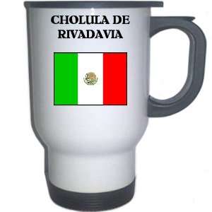  Mexico   CHOLULA DE RIVADAVIA White Stainless Steel Mug 