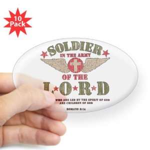   (Oval) (10 Pack) Soldier in the Army of the Lord 
