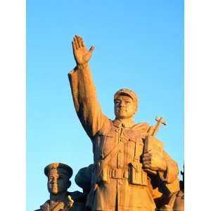  Socialist Statue on Tiananmen Square, Beijing, China 