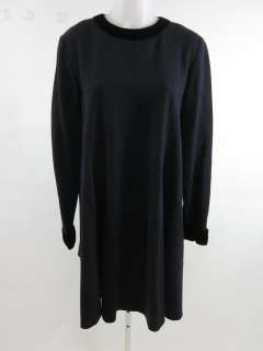 CHETTA B Vintage Navy Black Long Sleeve Dress 10  