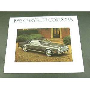  1982 82 Chrysler CORDOBA BROCHURE LS 2dr 