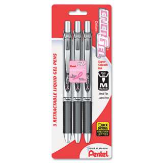 Pentel EnerGel Delux RTX Rollerball Gel Pens Pink 072512242377 