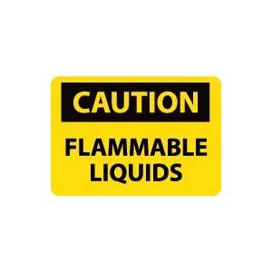  OSHA CAUTION Flammable Liquids Safety Sign