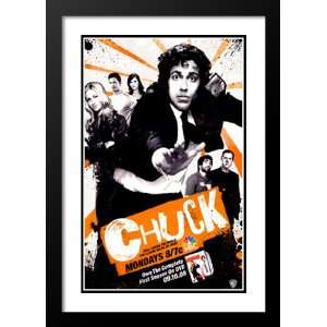  Chuck 20x26 Framed and Double Matted TV Poster   Style A 
