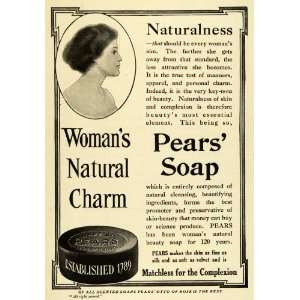  1914 Ad Pears Soap Skin Care Matchless Complexion Womens 