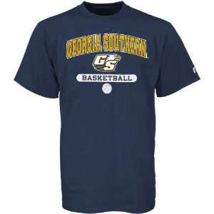 Russell Georgia Southern Eagles Navy Blue Basketball T shirt (XXXX 