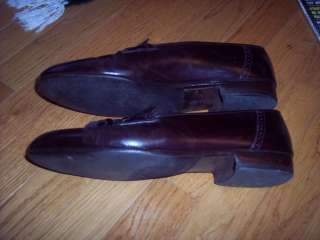 Salvatore Ferragamo Mens Tassel DRESS Shoes 10 D Burgandy Holiday 