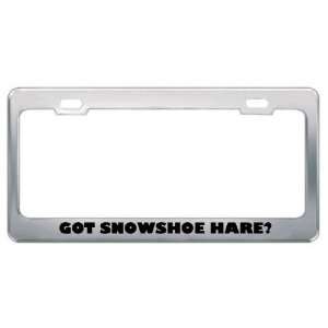  Got Snowshoe Hare? Animals Pets Metal License Plate Frame 