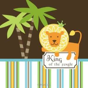  Gold crowned lion King of the jungle Stickers Arts 
