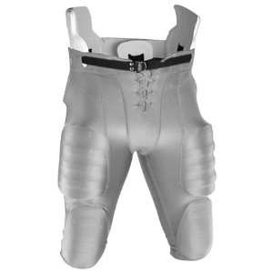 Adams Youth Slotted Or Snap In Football Game Pants SILVER YM   SLOTTED 