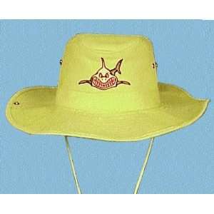 New Australian Outback Snap Brim Hat with Embroidered Megalodon Great 