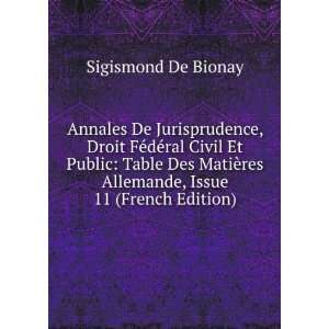   res Allemande, Issue 11 (French Edition) Sigismond De Bionay Books