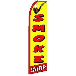  Smoke Shop Extra Wide Swooper Feather Flag Office 