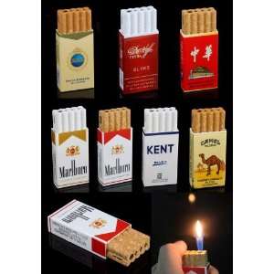  Plastic Cigar Cigarette Smoke Gas Lighter Fire Gift 