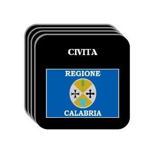  Italy Region, Calabria   CIVITA Set of 4 Mini Mousepad 