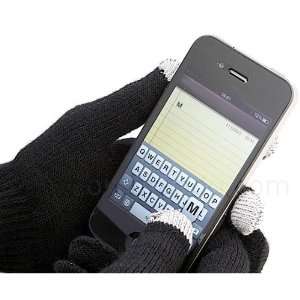  Black Smart Texting Stylus Winter Gloves for All Touch 