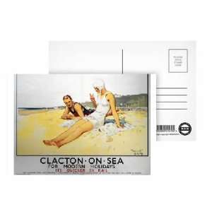 Railway Posters   Clacton on Sea   Postcard (Pack of 8)   6x4 inch 
