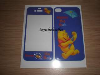 Winnie The Pooh Skin Sticker Protector Iphone 4 4G C  