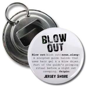 Creative Clam Blow Out Jersey Shore Slang Fan 2.25 Inch Button Style 