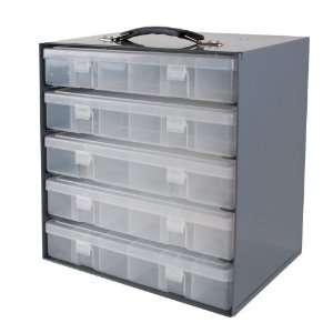   Small Plastic Compartment Boxes, 11 1/4 Width x 10 3/4 Height x 6 3