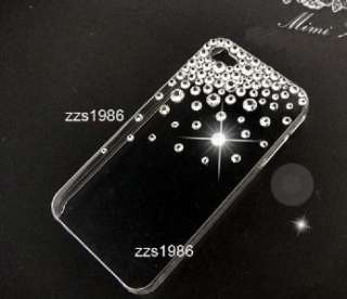 Big Sale Handmade Bling Crystal iPhone 4G 4S Clear Back Case Cover 