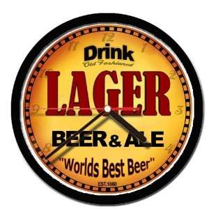  LAGER beer and ale cerveza wall clock 