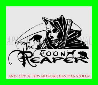 COON HUNTING DECAL Hound Dog LARGE SIZES Truck 3198CR  