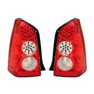  05 06 Mazda Tribute Red/Clear LED Tail Lights Automotive
