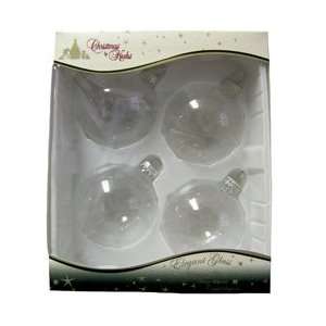  Clear Glass Ornaments