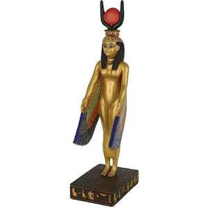  Egyptian Standing Winged Isis Statue Sculpture