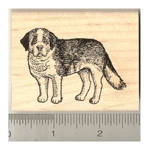 St. Bernard Dog Rubber Stamp   Wood Mounted Arts, Crafts 