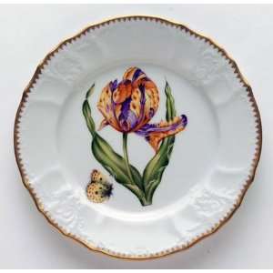  Anna Weatherley Old Master Tulips Salad Plate Purple 