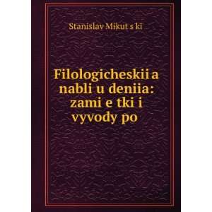   eï¸¡tki i vyvody po . Stanislav Mikutï¸ sï¸¡kÄ«Ä­ Books