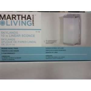   MARTHA STEWART LIVING 10 inch SKYLANDS LINEAR SCONCE