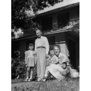  Rockwell Stensrud, Sr., and His Family Outside their 