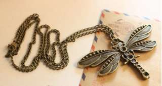 Fashion 3D Dragonfly Style Pendent Necklace so nice E131  