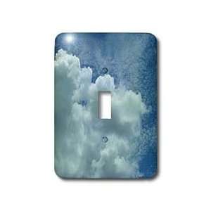 Florene Clouds   Cloudy Blue   Light Switch Covers   single toggle 