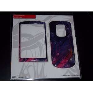  Unique Skins protective purple & pink gel skin for HTC_Hero+4 