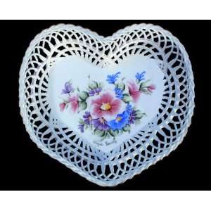  Heart Shaped Porcelain Basket