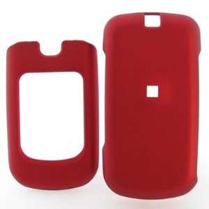  LG clout VX8370 Red Rubberized Hard Protector Case 