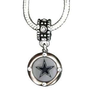   Cowboys Charm Crystal Fits Most Large Hole Bed Bracelets Jewelry